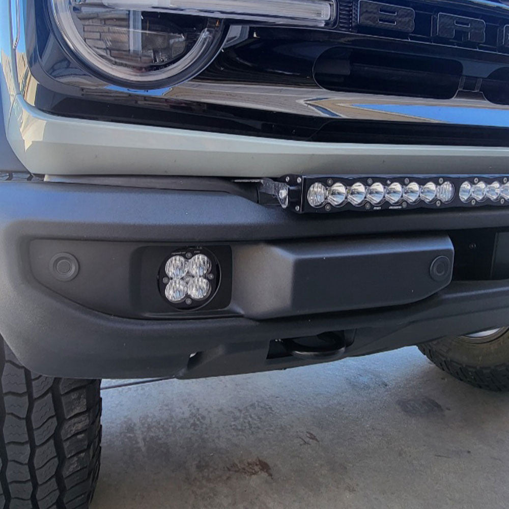 Baja Designs Ford Squadron Sport Fog Pocket Light Kit - Ford 2019-2023 Ranger; 2021-2025 Bronco NOTE: w/ OE Plastic Bumper