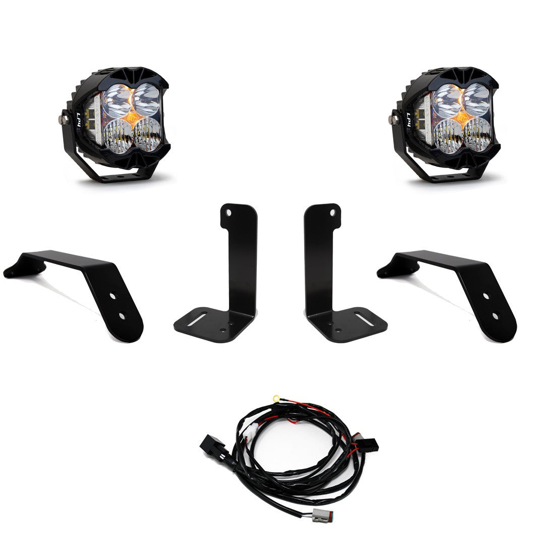 Baja Designs Jeep JL/JT LP4 Pro Bumper Light Kit - Jeep 2020-2026 Gladiator; 2018-2026 Wrangler JL; NOTE: w/ OE Plastic Bumper