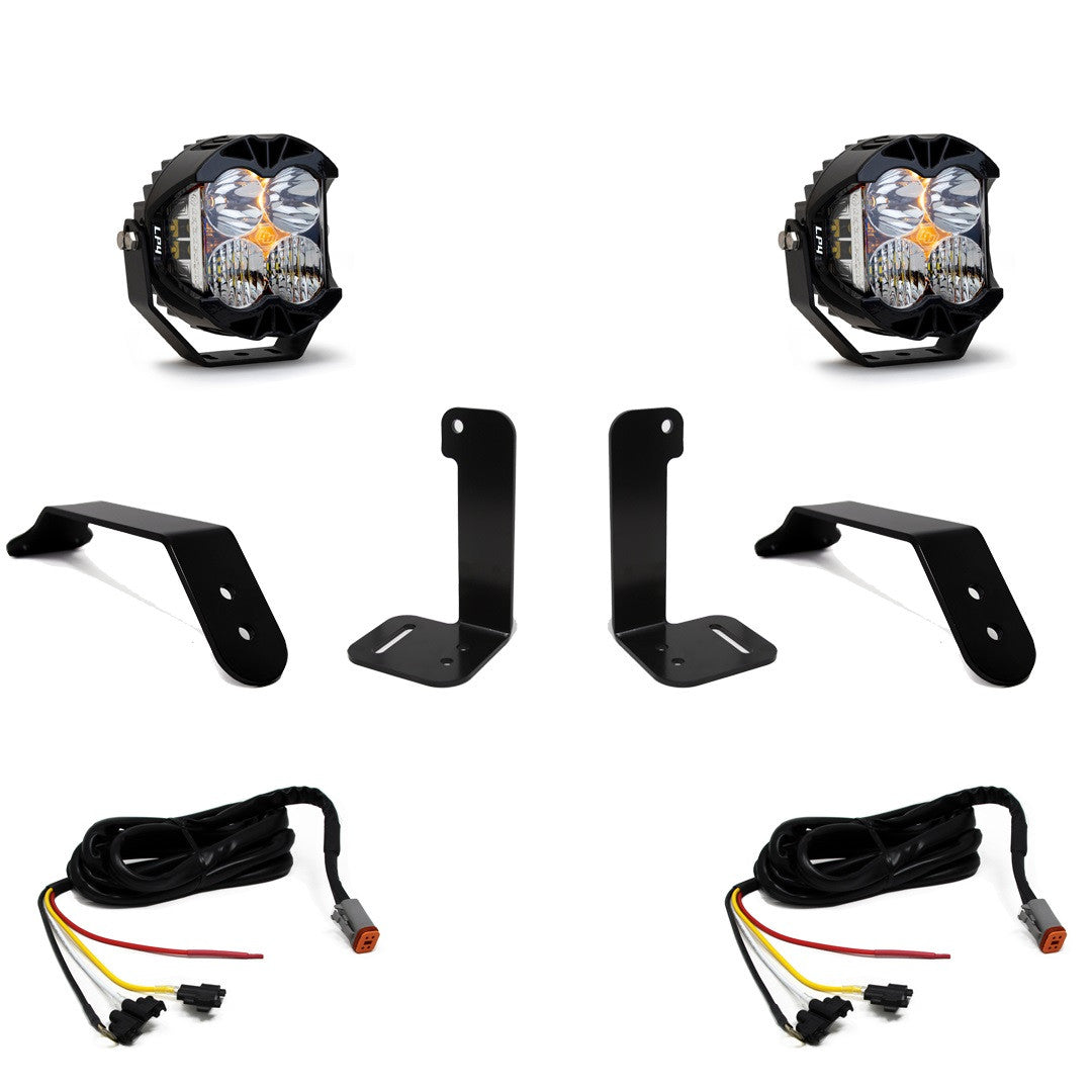 Baja Designs Jeep JL/JT LP4 Pro Bumper Light Kit - Jeep 2020-2026 Gladiator; 2018-2026 Wrangler JL; NOTE: w/ OE Plastic Bumper