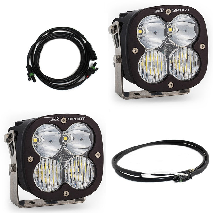 Baja Designs Jeep JL/JT XL Sport Bumper Light Kit - Jeep 2020-2026 Gladiator; 2018-2026 Wrangler JL; NOTE: w/ OE Steel Bumper