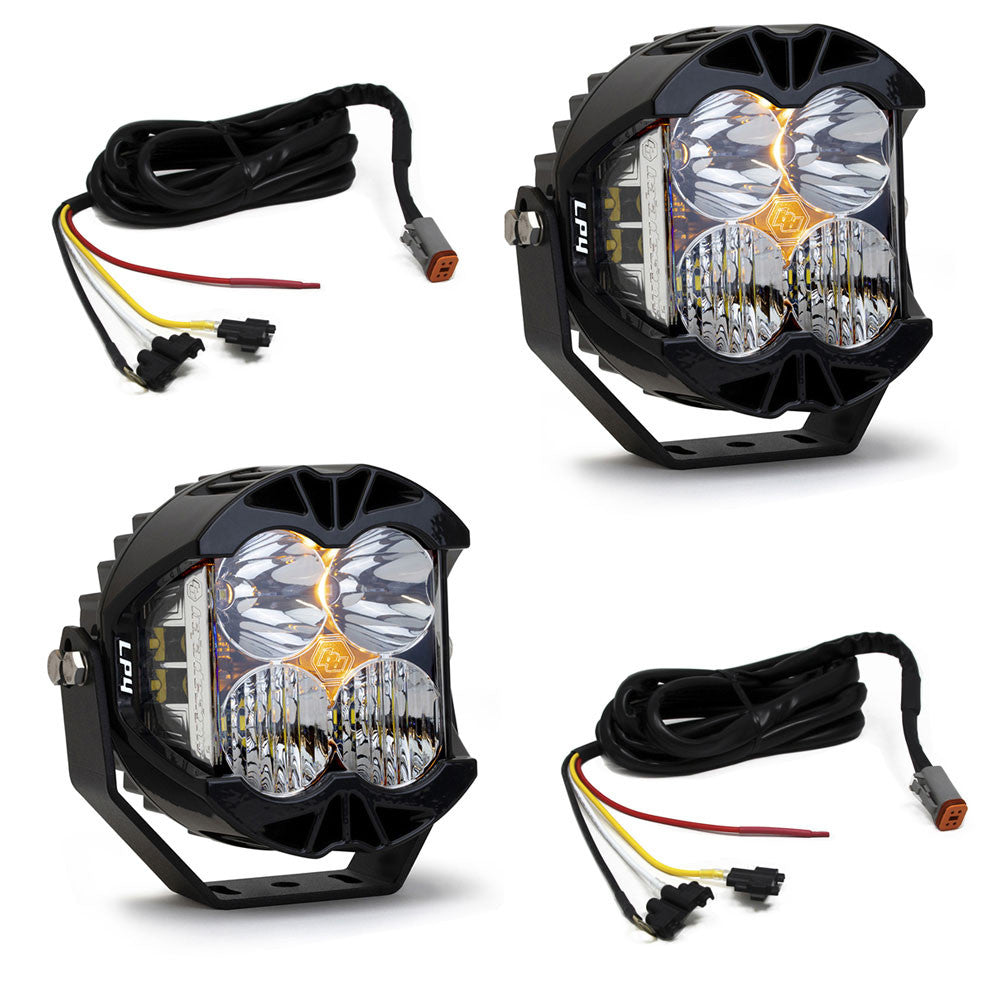 Baja Designs Jeep JL/JT LP4 Pro Bumper Light Kit - Jeep 2020-2026 Gladiator; 2018-2026 Wrangler JL; NOTE: w/ OE Steel Bumper