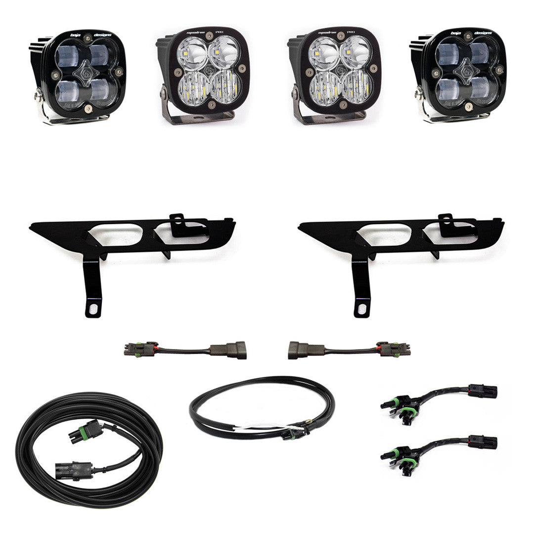Baja Designs Ford Squadron SAE/Pro Fog Pocket Light Kit - Ford 2021-23 F-150; NOTE: w/o Daytime Running Lights (DRL)