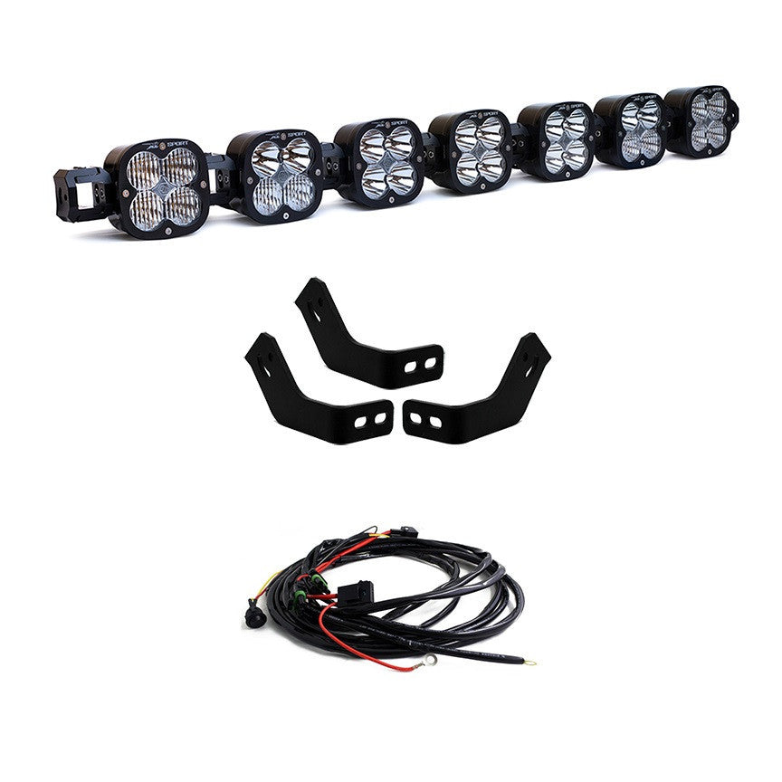 Baja Designs Toyota 7XL Linkable Roof Light Bar Kit For Prinsu Rack - Toyota 2010-24 4Runner; 2007-14 FJ Cruiser; 2005-23 Tacoma; 2007-21 Tundra