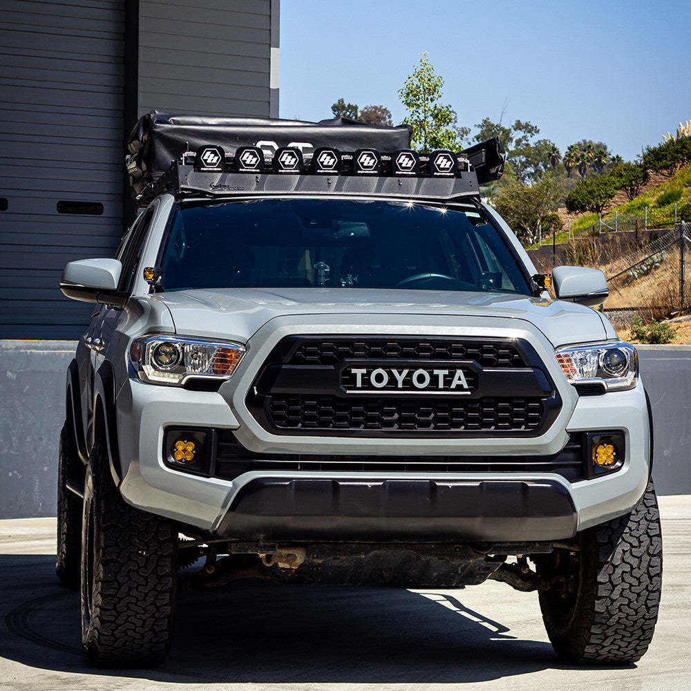 Baja Designs Toyota 7XL Linkable Roof Light Bar Kit For Prinsu Rack - Toyota 2010-24 4Runner; 2007-14 FJ Cruiser; 2005-23 Tacoma; 2007-21 Tundra