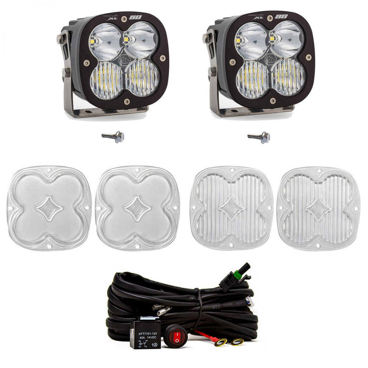 Baja Designs Ford XL80 A-Pillar Light Kit - Ford 2021-2026 Bronco; 2022-2026 Bronco Raptor