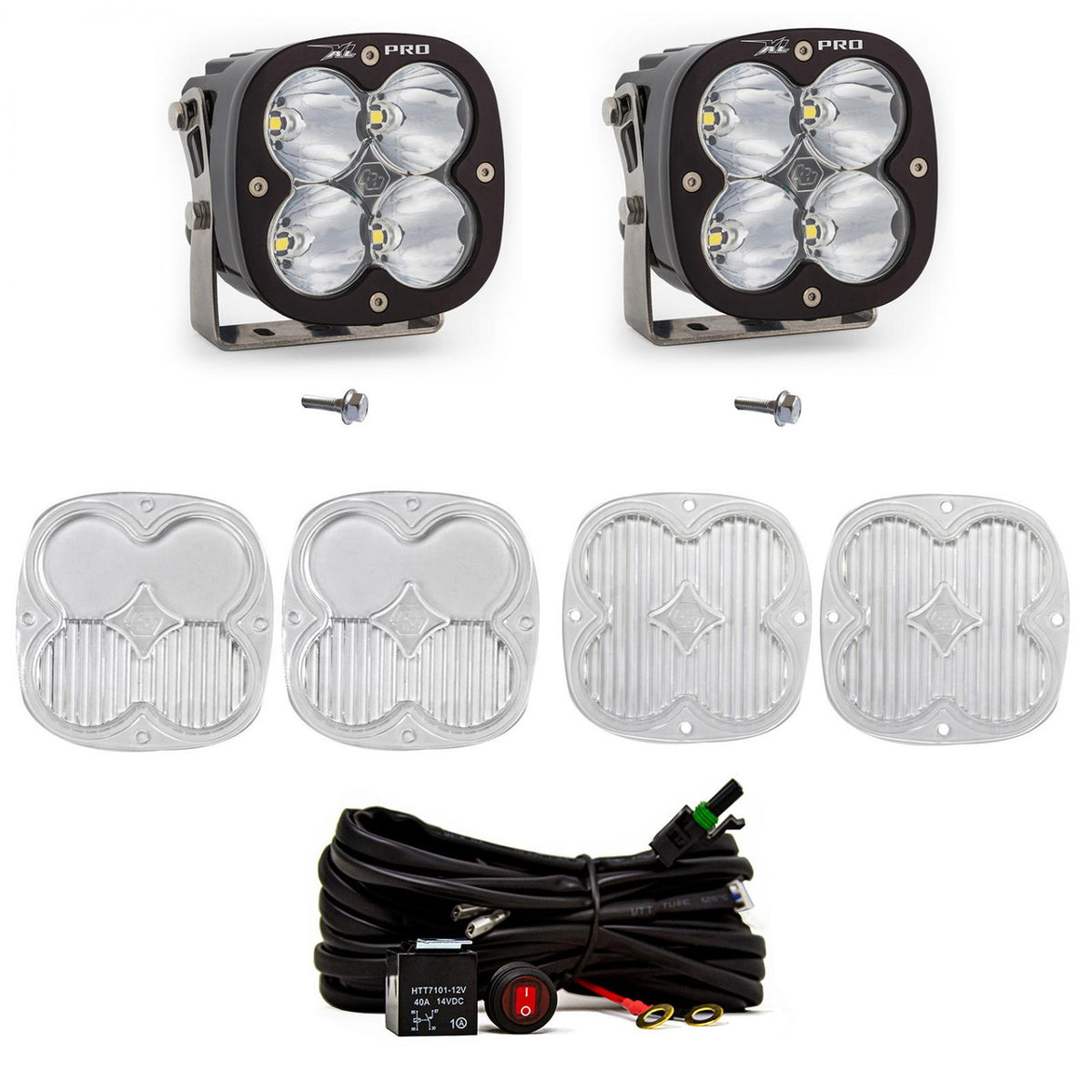 Baja Designs Ford XL Pro A-Pillar Light Kit - Ford 2021-2026 Bronco; 2022-2026 Bronco Raptor