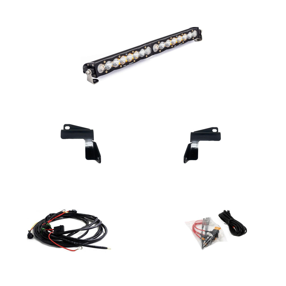 Baja Designs GMC S8 20 Inch Bumper Light Bar Kit - GMC 2020-23 Sierra 2500HD/3500HD