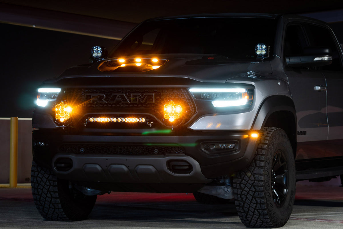 Baja Designs RAM LP9 Pro Bumper Light Kit - RAM 2019-24 1500 Rebel; 2021-24 1500 TRX