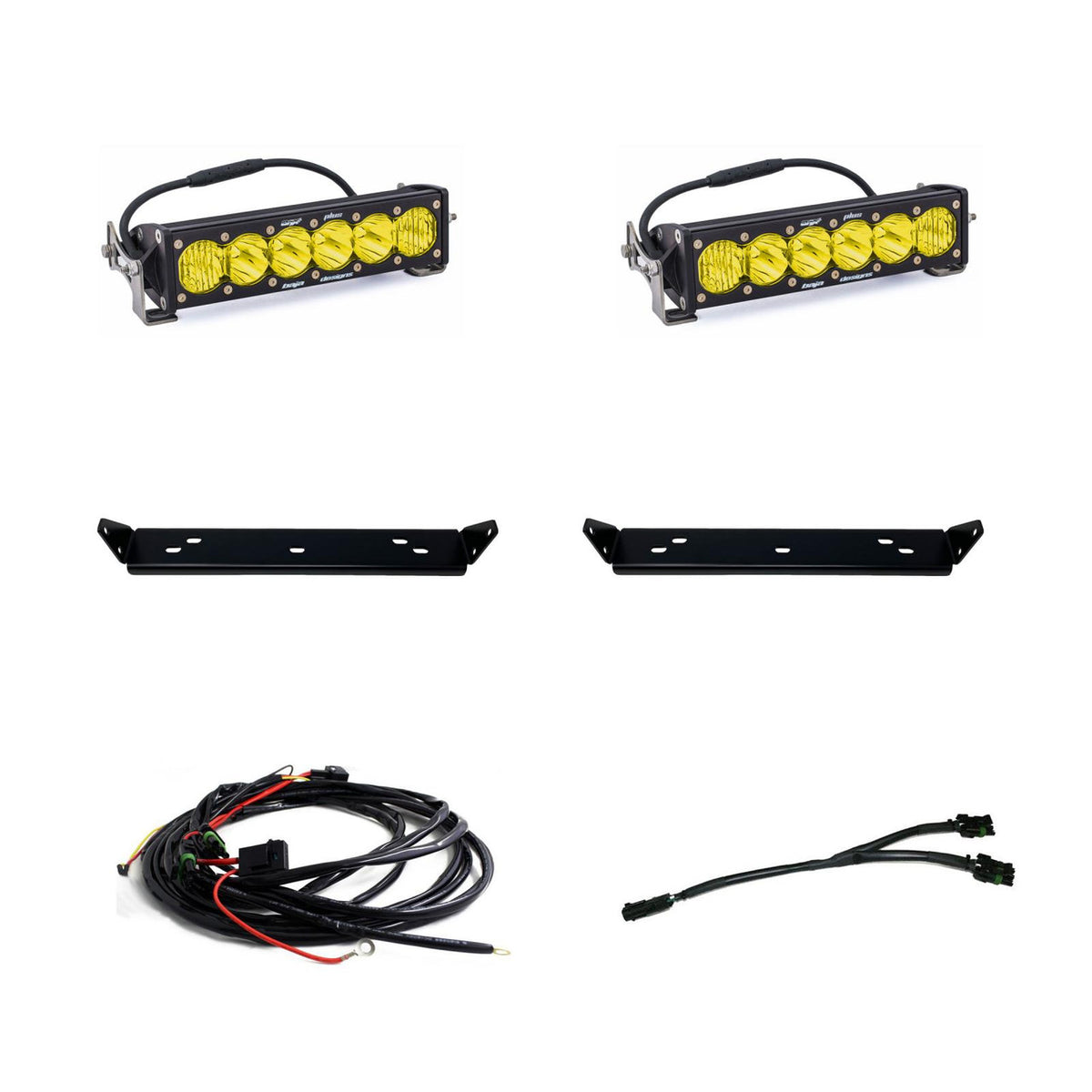 Baja Designs Ford OnX6+ 10 Inch Dual Behind Grille Light Bar Kit - Ford 2021-2026 F-150 Raptor, 2024-2026 F-150 Raptor 37/R