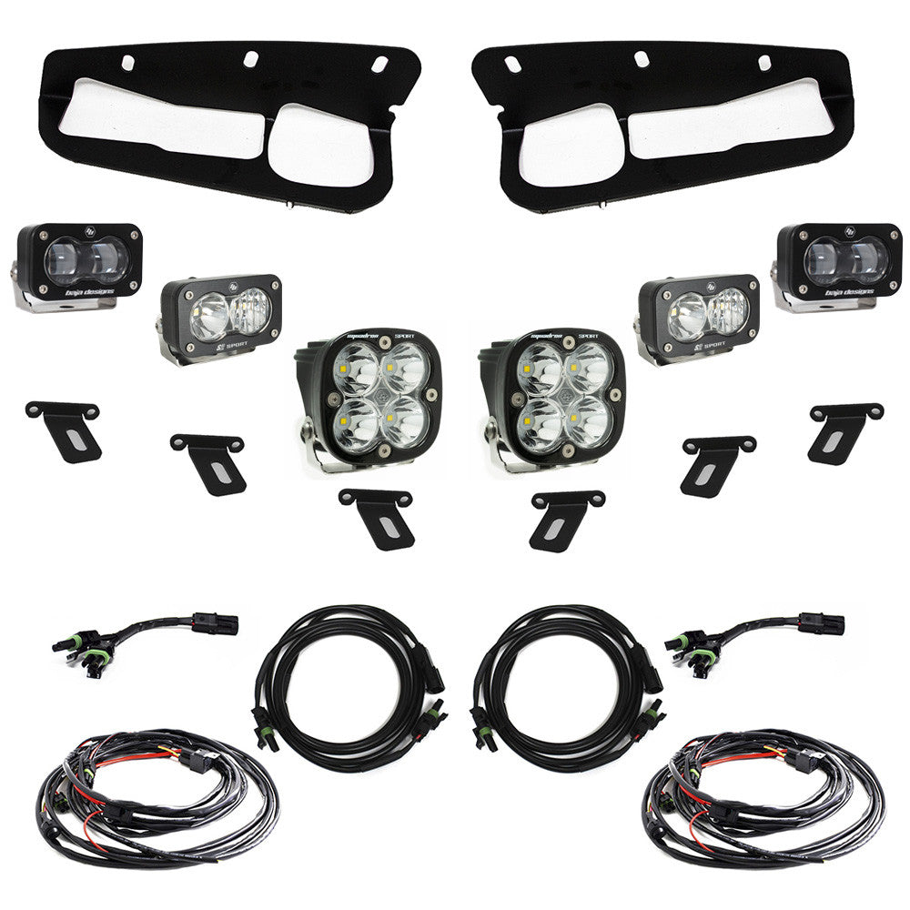 Baja Designs Ford S2 SAE “Sportsmen” Fog Pocket Light Kit - Ford 2021-2026 Bronco; Steel Bumper