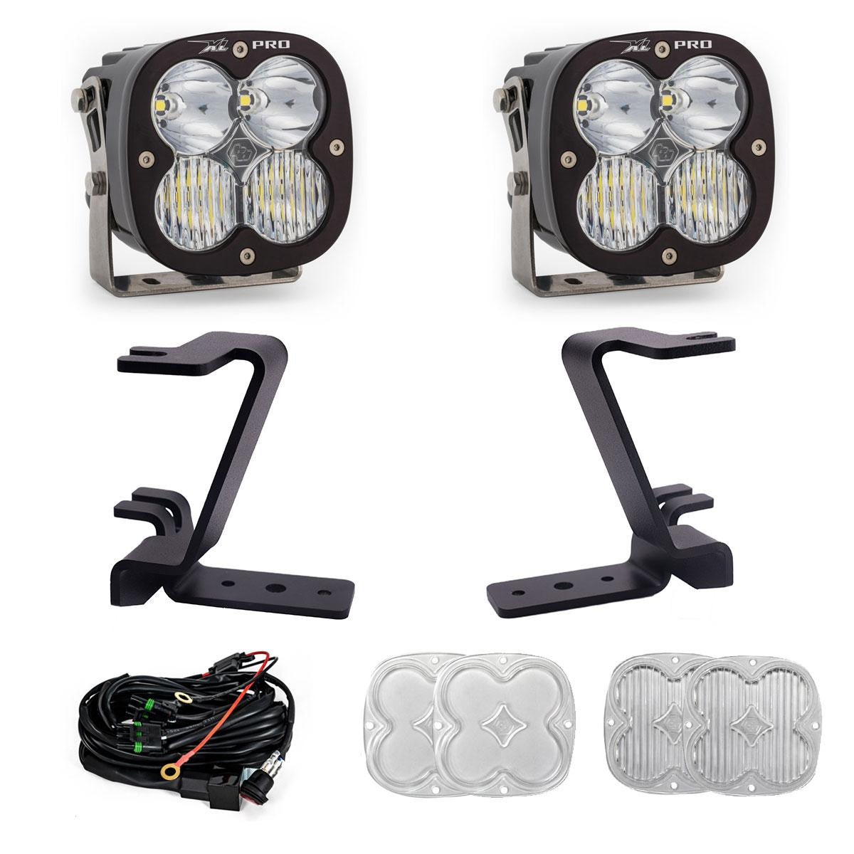 Baja Designs Ford XL Pro A-Pillar Light Kit - Ford 2023-2026 F-250/350 Super Duty