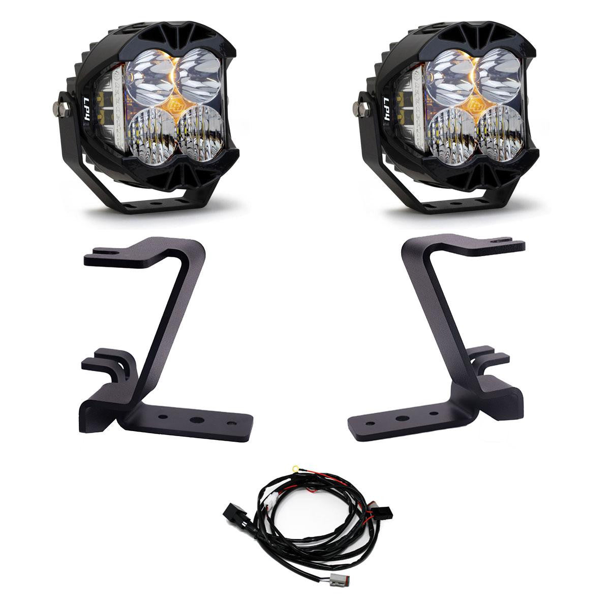 Baja Designs Ford LP4 A-Pillar Light Kit - Ford 2023-2026 F-250/350 Super Duty