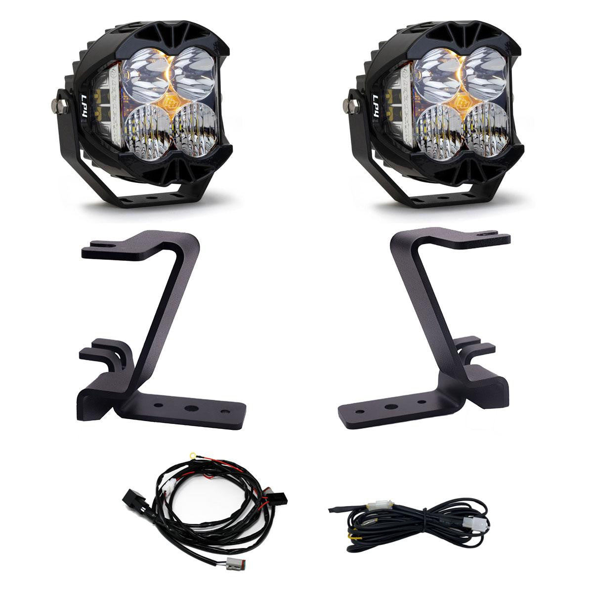 Baja Designs Ford LP4 A-Pillar Light Kit - Ford 2023-2026 F-250/350 Super Duty