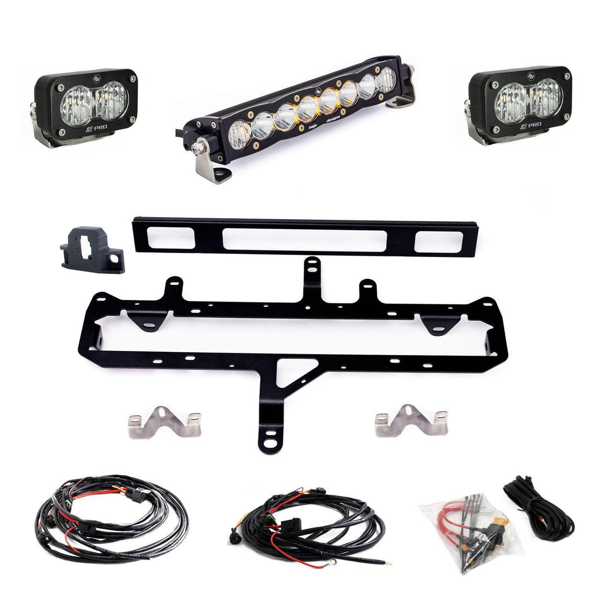 Baja Designs Toyota S8 10" Light Bar / S2 Pro TRD Pro Grille Conversion Light Kit - 2024-2026 Toyota Tacoma