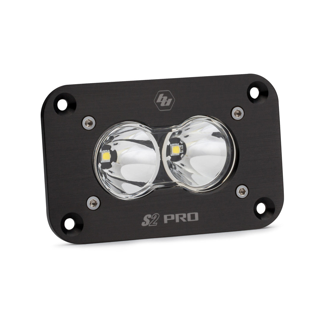 Baja Designs S2 Pro Black Flush Mount LED Auxiliary Light Pod