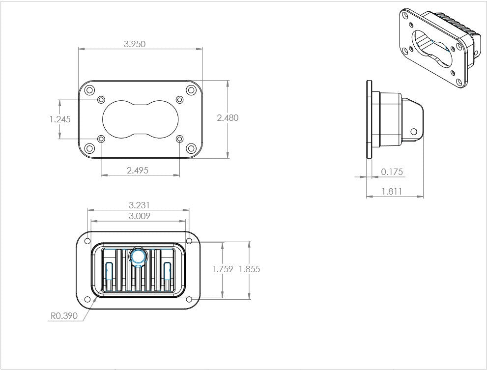 Baja Designs S2 Pro Black Flush Mount LED Auxiliary Light Pod