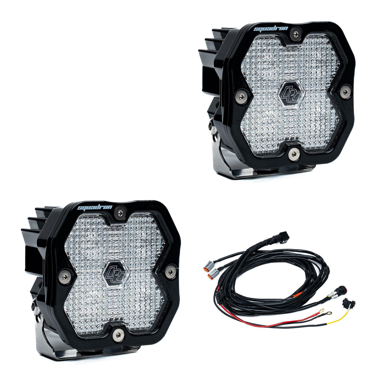 Baja Designs Squadron 2.0 Sport Black LED Auxiliary Light Pod Pair