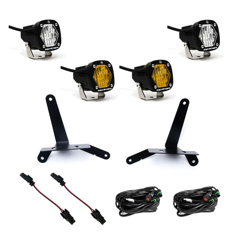 Baja Designs S1 Dual Fog Pocket LED Light Kit - 2024-2026 Chevrolet Silverado 2500/3500