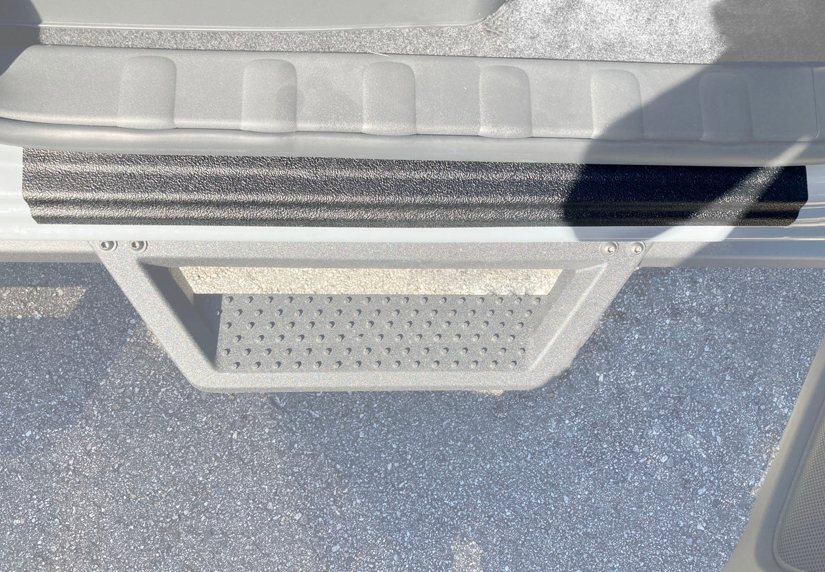 Tufskinz textured door sill overlays for Nissan Frontier 2022-2026