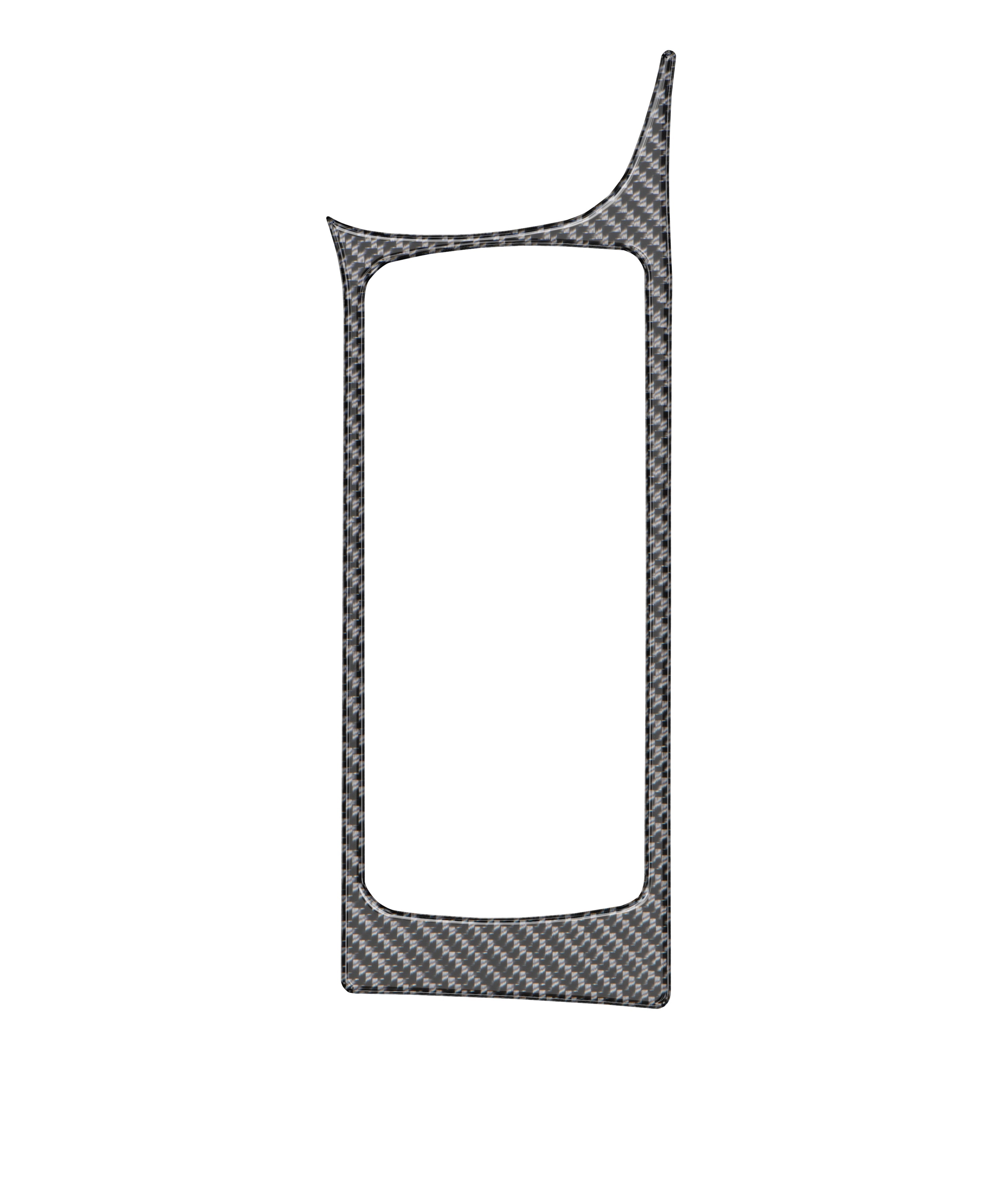 Center Console Accent Trim Fits 2015-2018 Ford Focus Left Hand Drive Real Carbon Fiber(Domed)