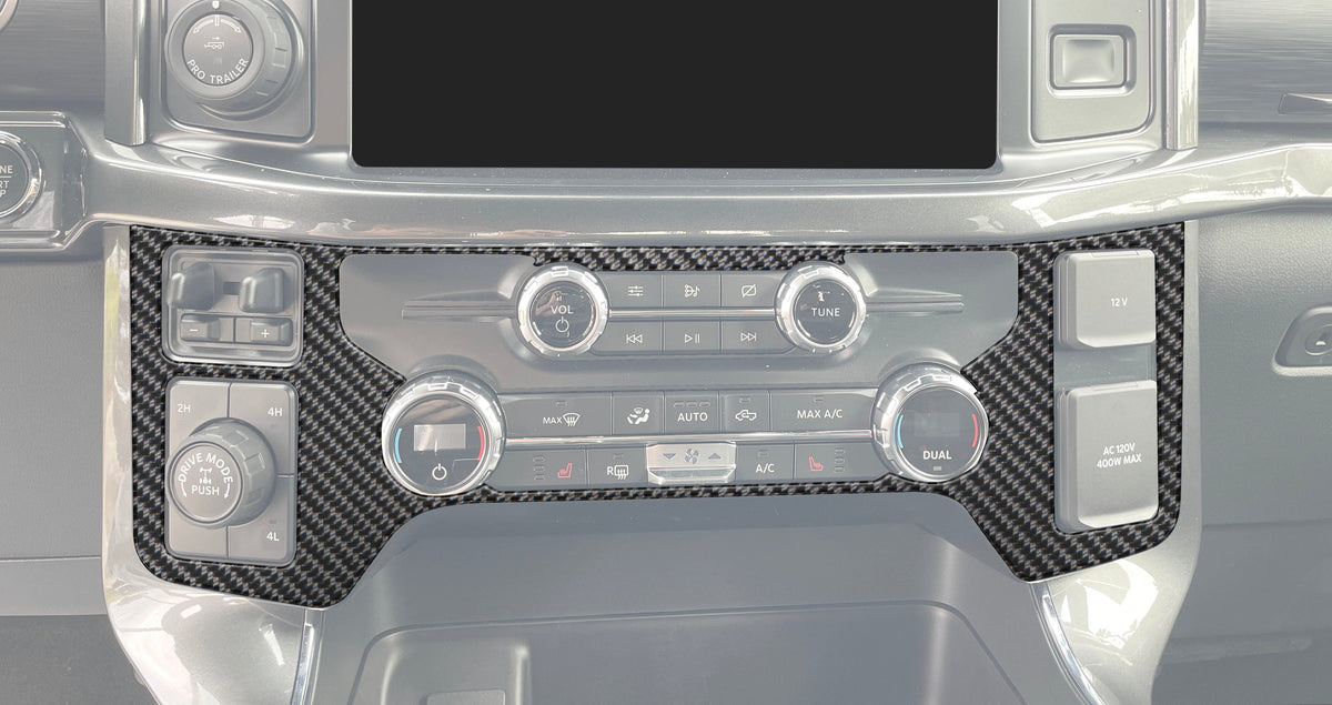 Tufskinz climate control accent trim for Ford F-150