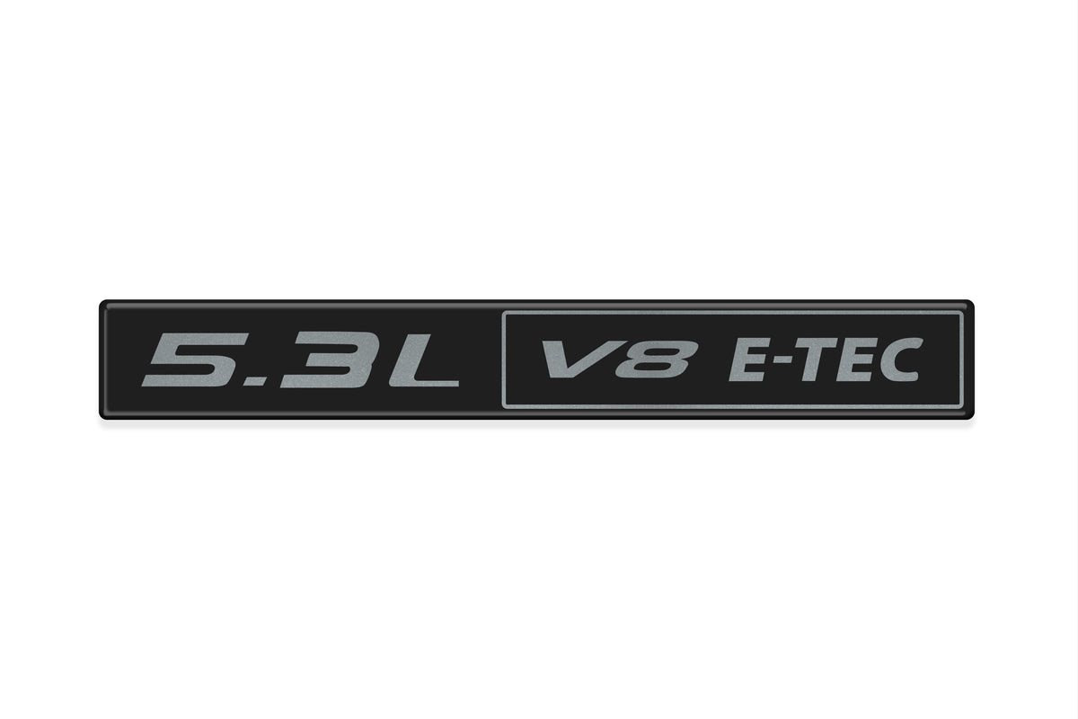 Tufskinz engine badge for Chevrolet Silverado 1500 2018-2025