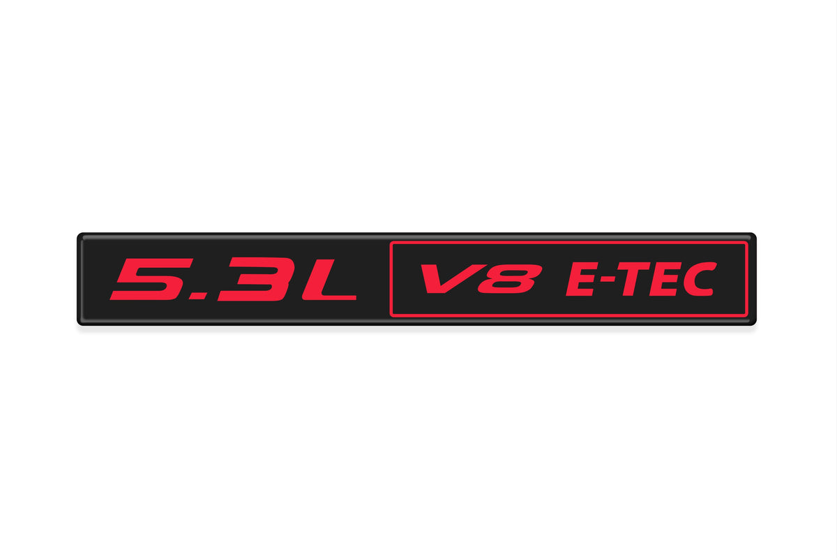 Tufskinz engine badge for Chevrolet Silverado 1500 2018-2025