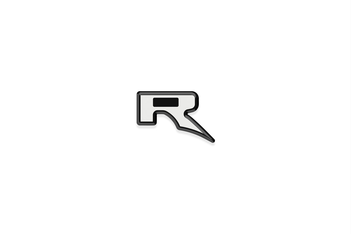 Tufskinz Raptor R badge overlay for universal fit