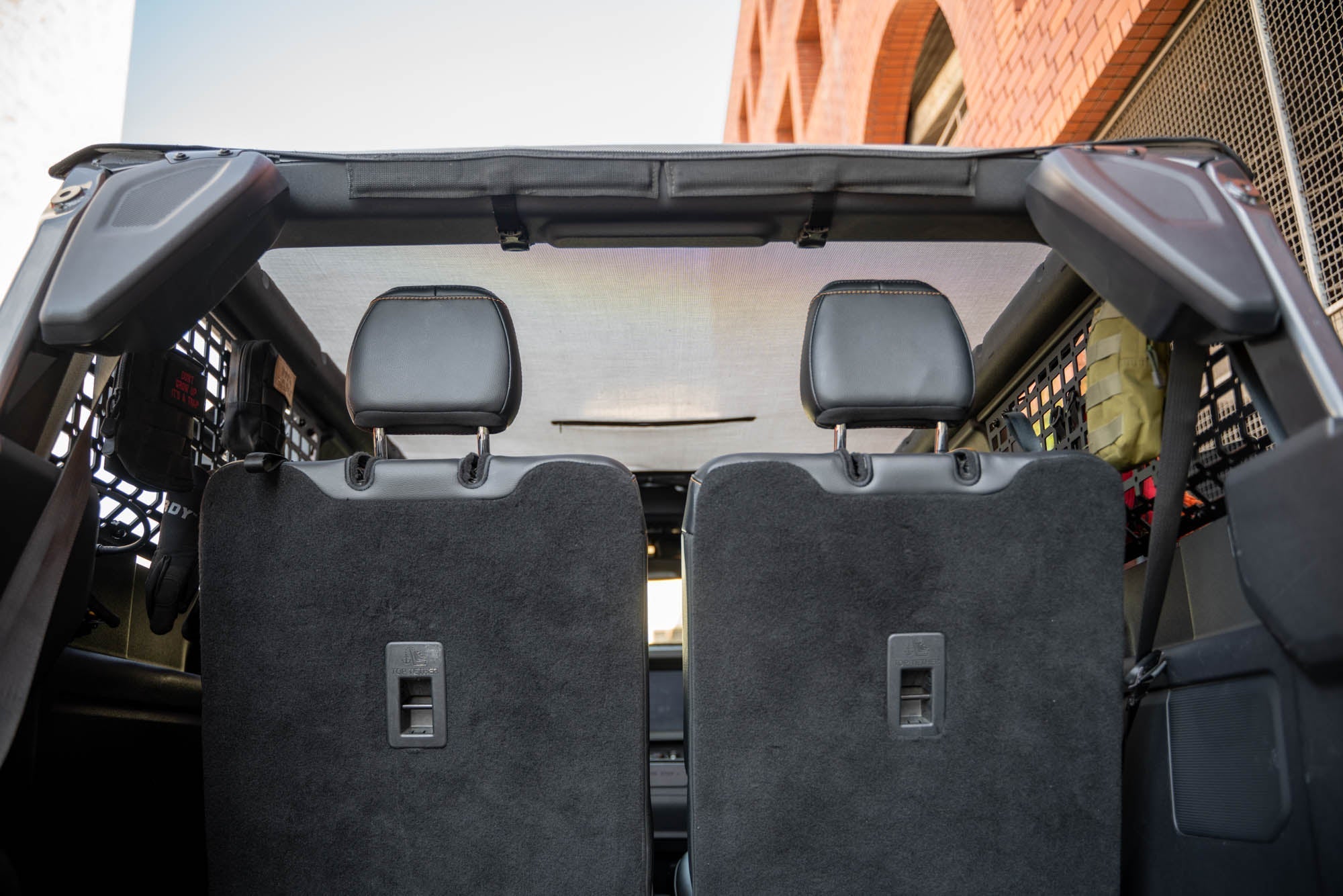 Ford-Bronco-2-Door-Rear-Window-Pocket-Molle-Panels-Installed-9 - NVMOS