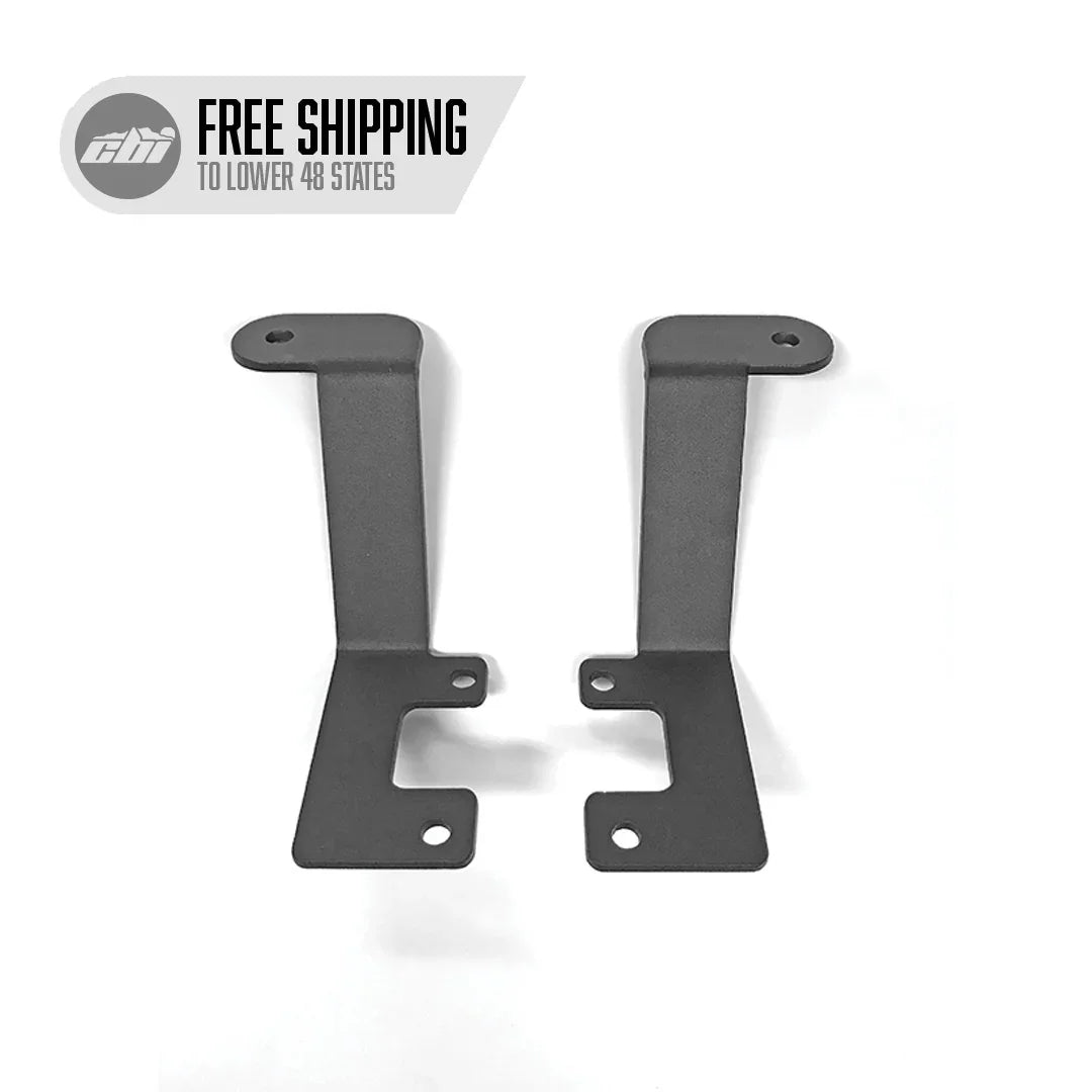 Ford F150 Raptor ditch light brackets pair on white background