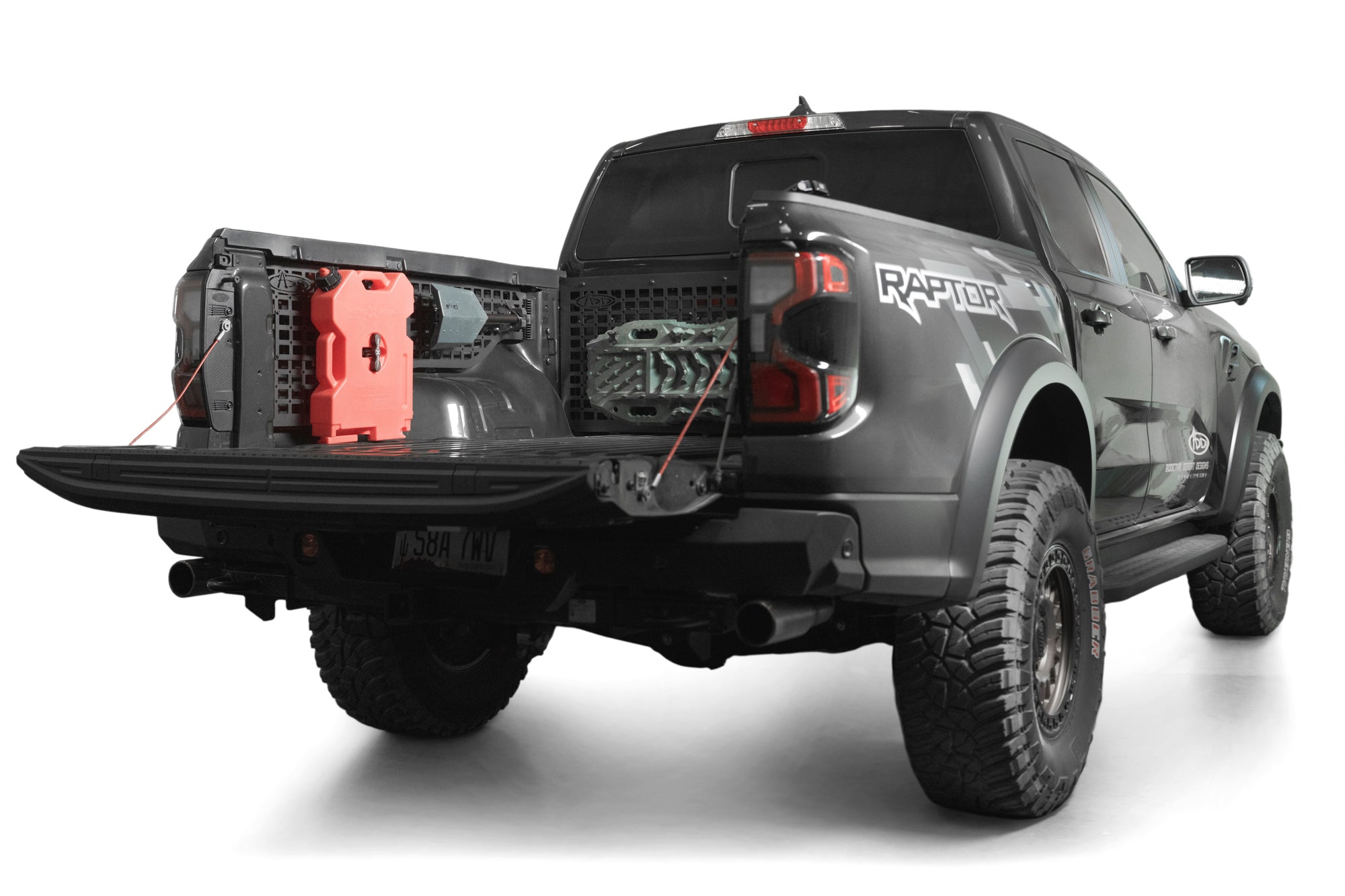 Ford-Ranger-Raptor-Bed-Molle-Panels-w-gear-3 - NVMOS