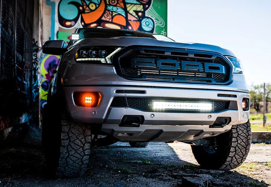 Cali Raised LED fog light pod bracket kit for 2019-2022 Ford Ranger