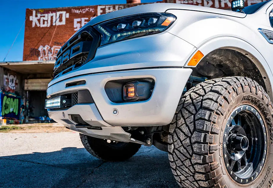 Cali Raised LED fog light pod bracket kit for 2019-2022 Ford Ranger