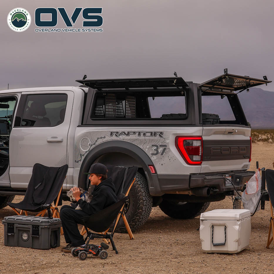 Overland Vehicle Systems Expedition PRO truck cap for 2021-2027 Ford F-150 - view 10