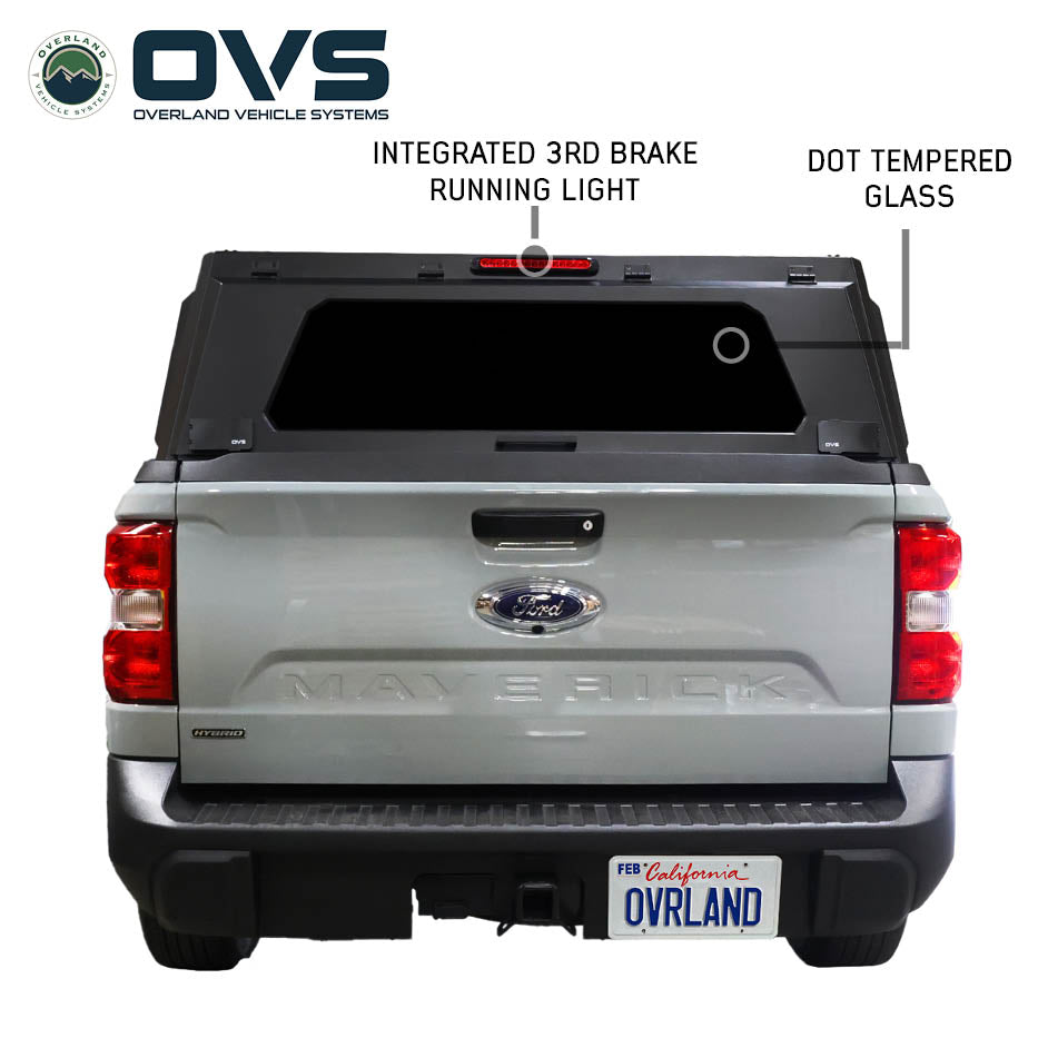 Overland Vehicle Systems Expedition PRO truck cap for 2022-2027 Ford Maverick - view 7
