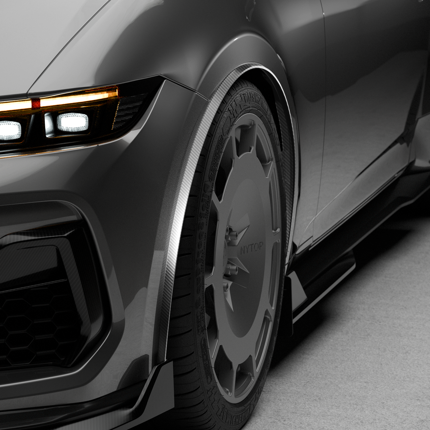 2024-Current Ford Mustang Front Fender Flares