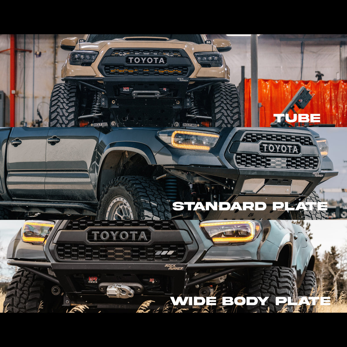 C4 Fabrication Tacoma Rock Runner Front Bumper / 3rd Gen / 2016-2023