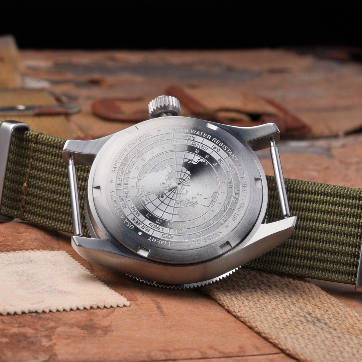 VAER G2 Pacific Steel GMT Mens Watch - 39mm USA