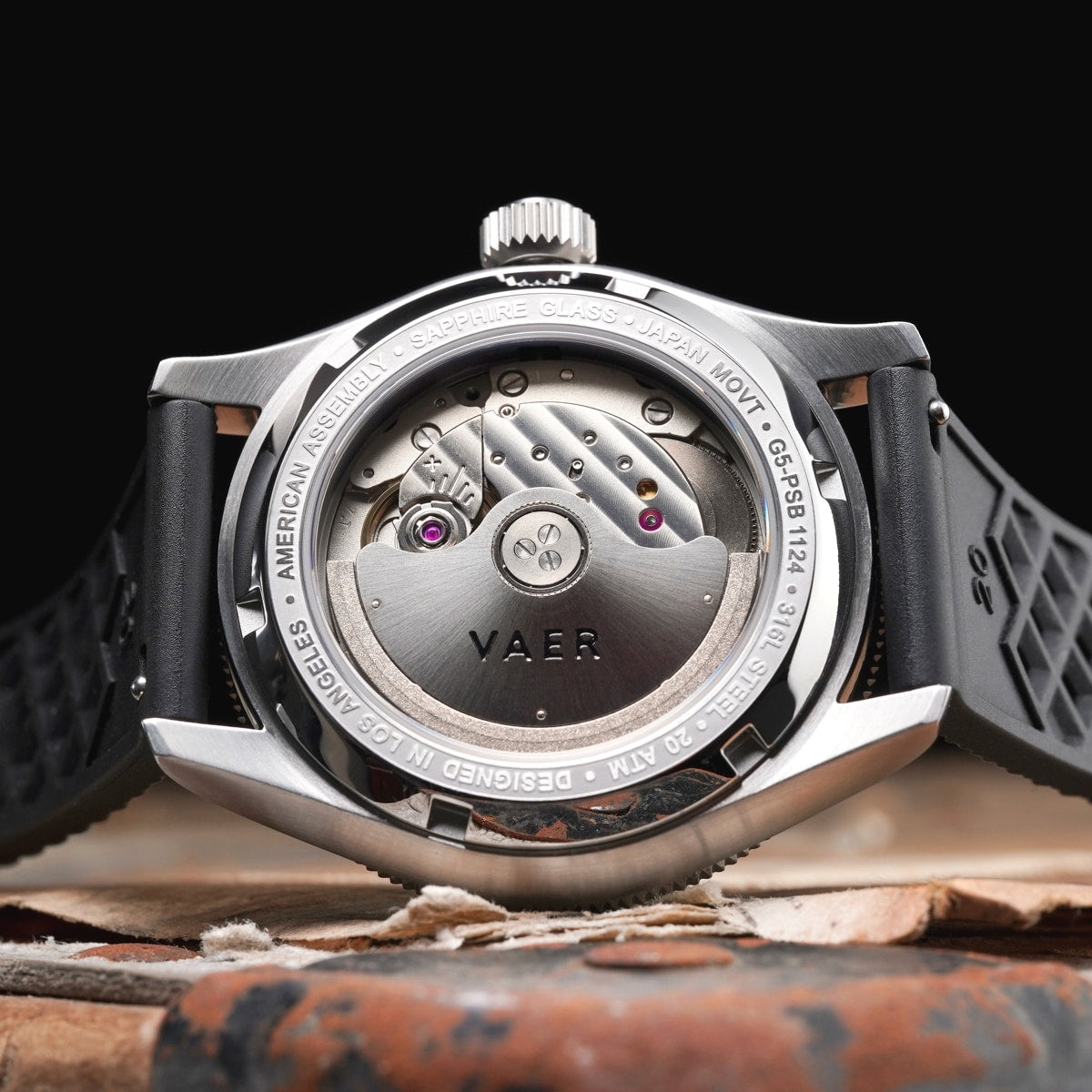 VAER G5 Meridian Green GMT Mens Watch - 39mm USA