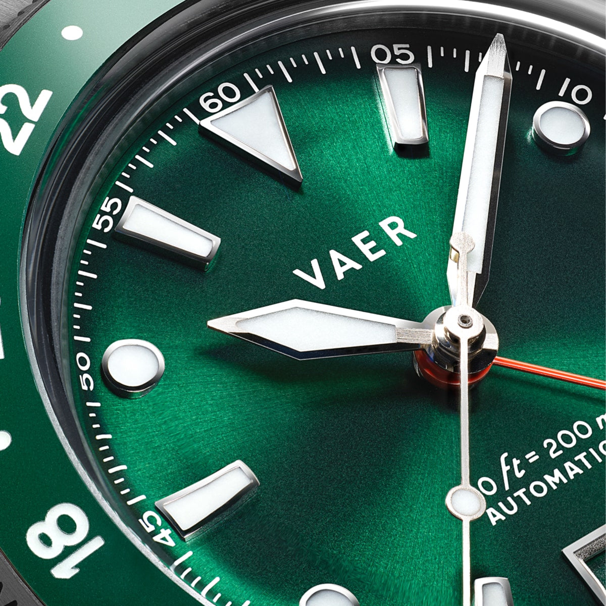 VAER G5 Meridian Green GMT Mens Watch - 39mm USA
