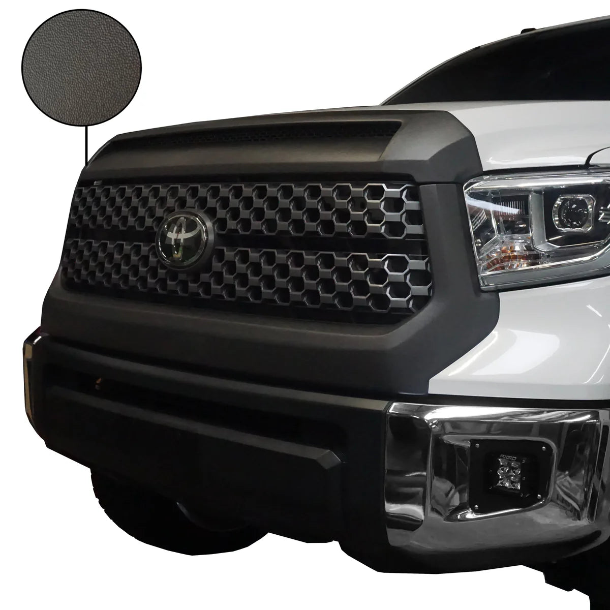 Cali Raised 2014-2021 Toyota Tundra Grille Surround and Hood Bulge Overlay - Chrome Delete Kit