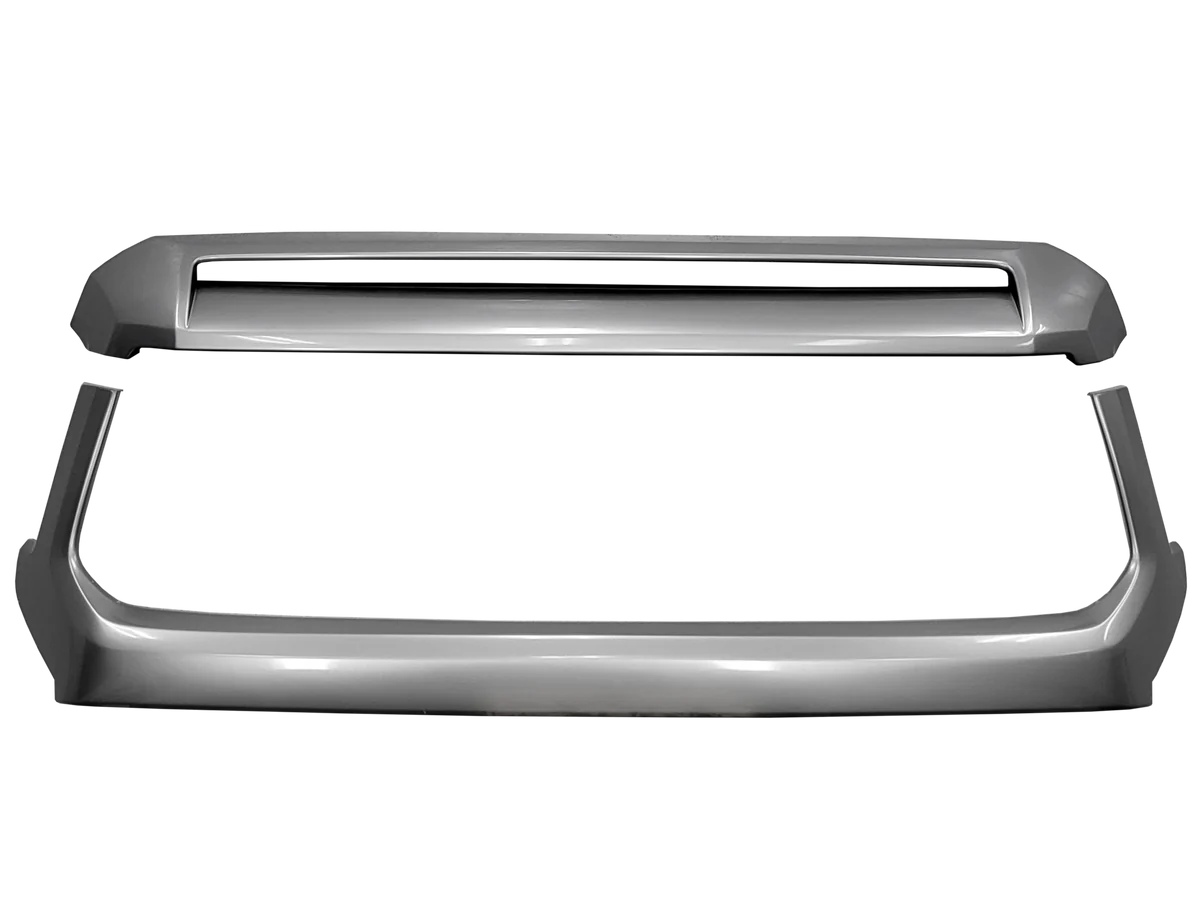 Cali Raised 2014-2021 Toyota Tundra Grille Surround and Hood Bulge Overlay - Chrome Delete Kit