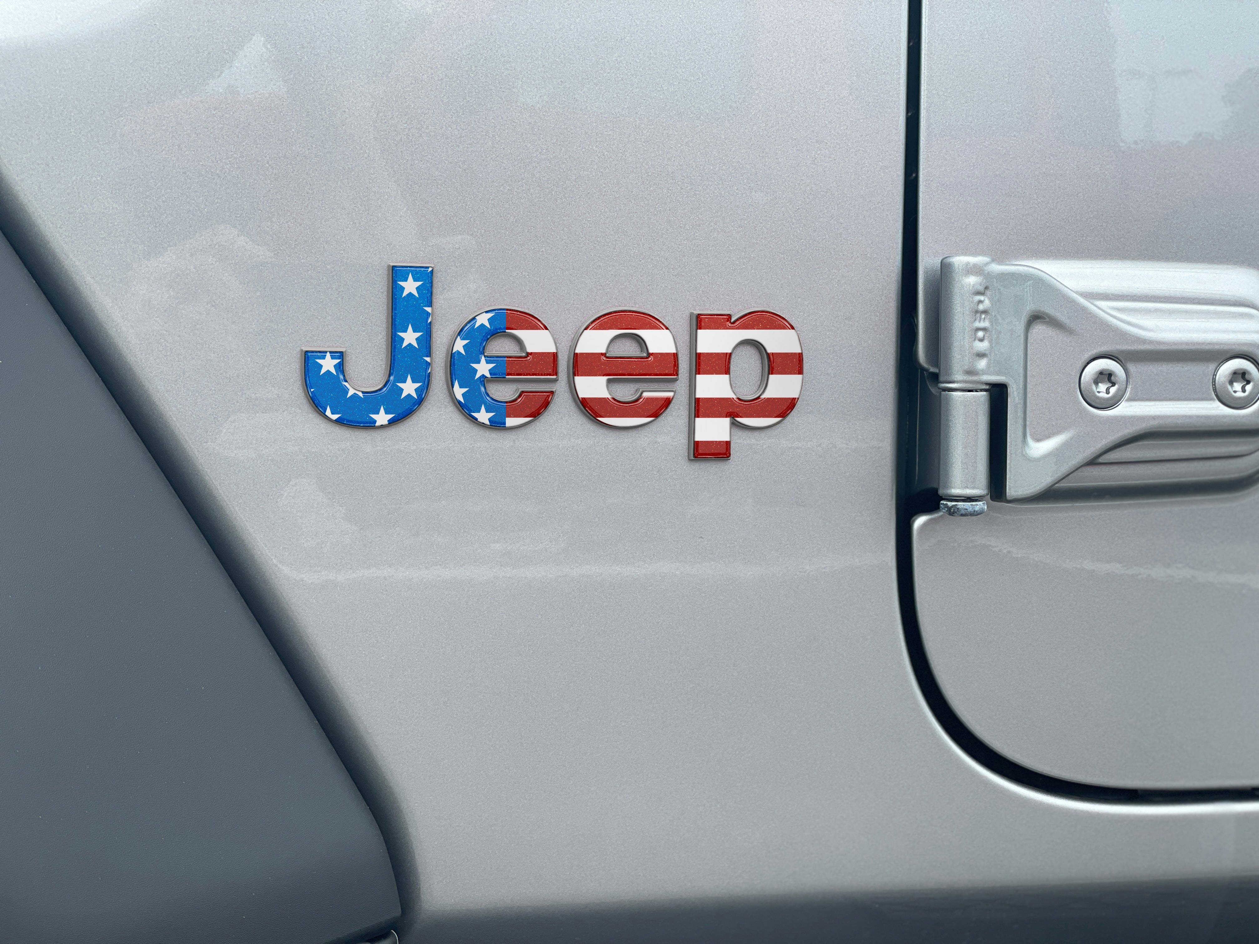 Driver & Passenger Side Letter Overlays Fits 2018-2026 Jeep Wrangler JL