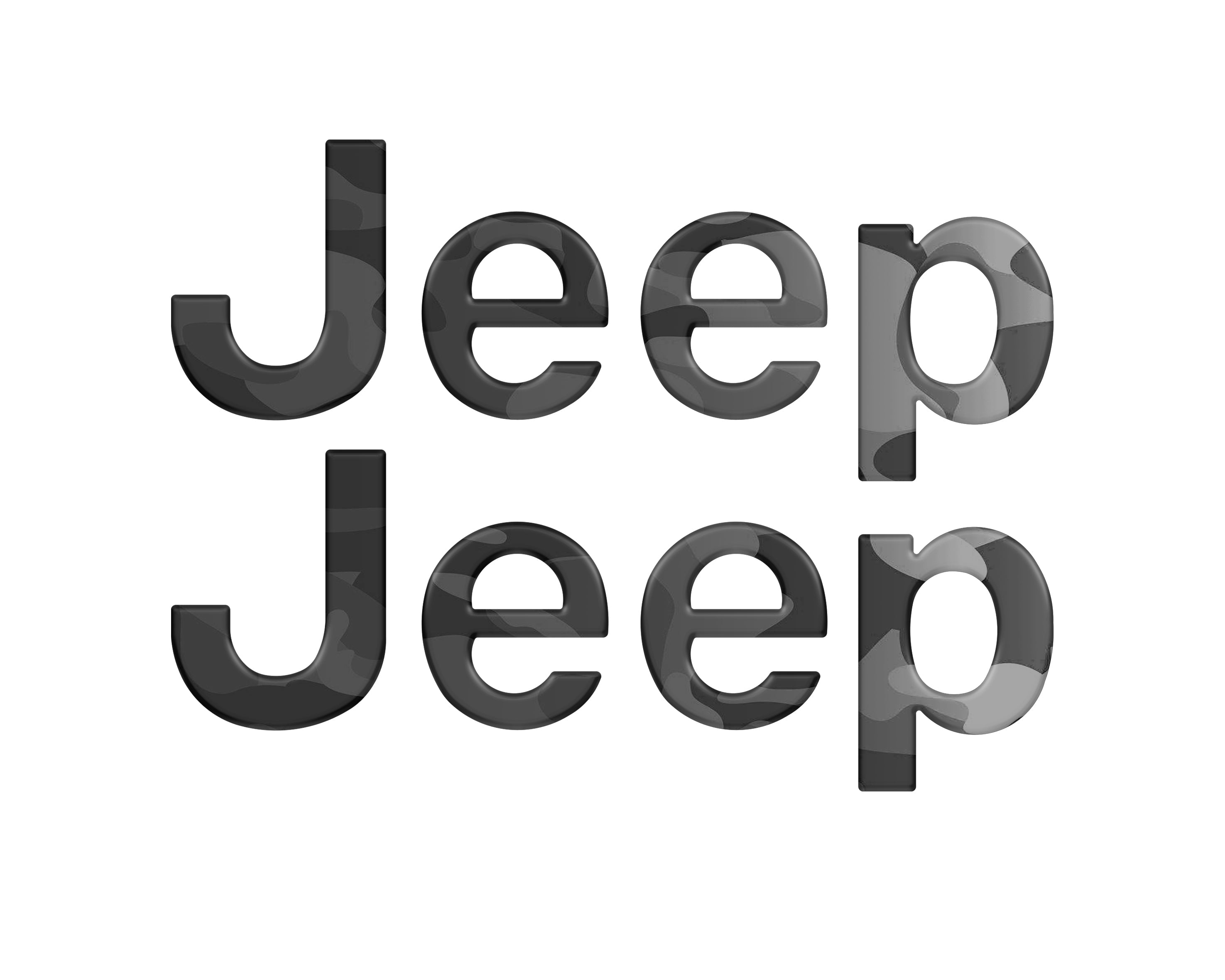 Driver & Passenger Side Letter Overlays Fits 2018-2026 Jeep Wrangler JL