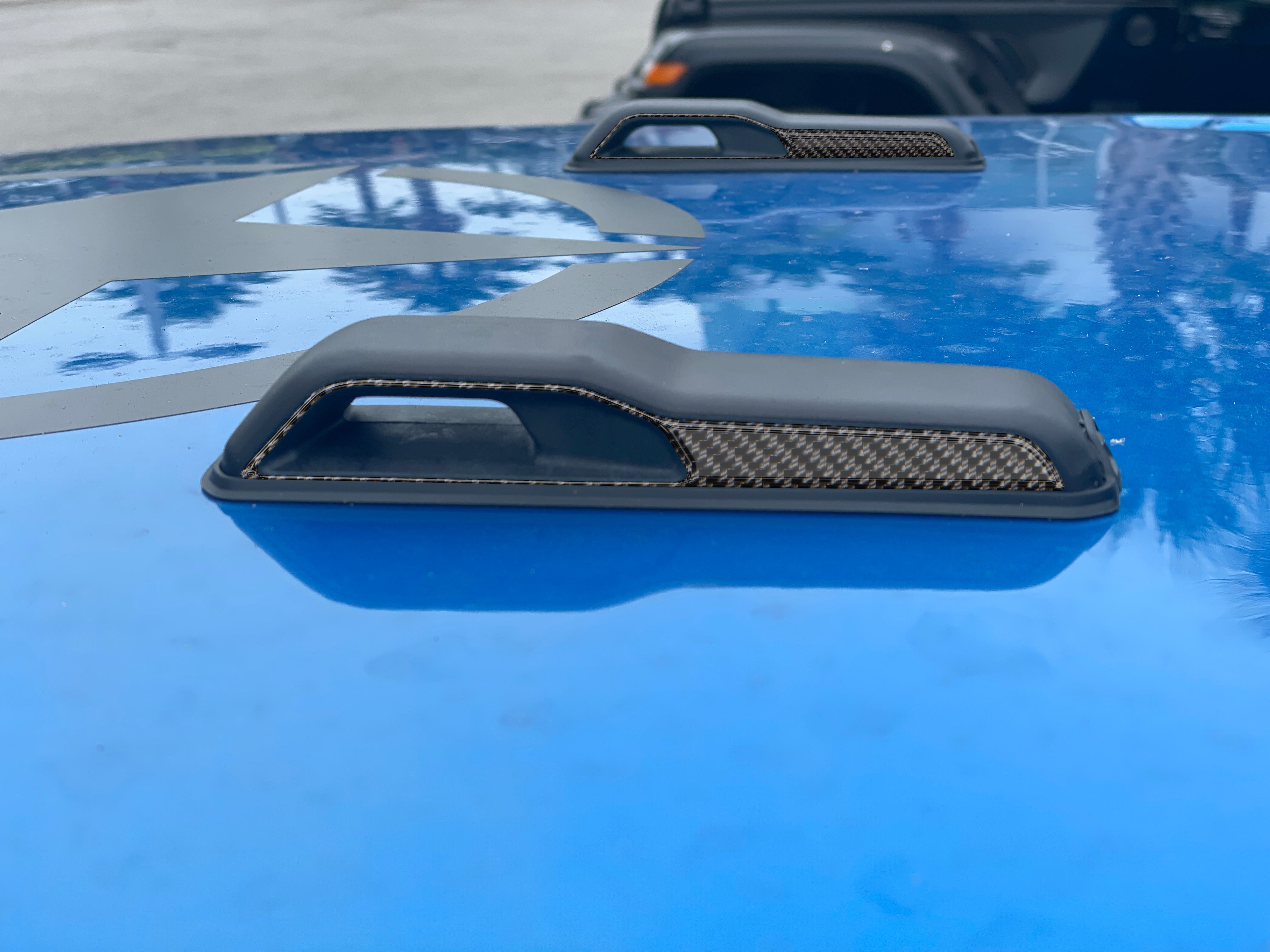 Hood Hinge Side Accent Overlays Fits 2019-2026 Jeep Gladiator