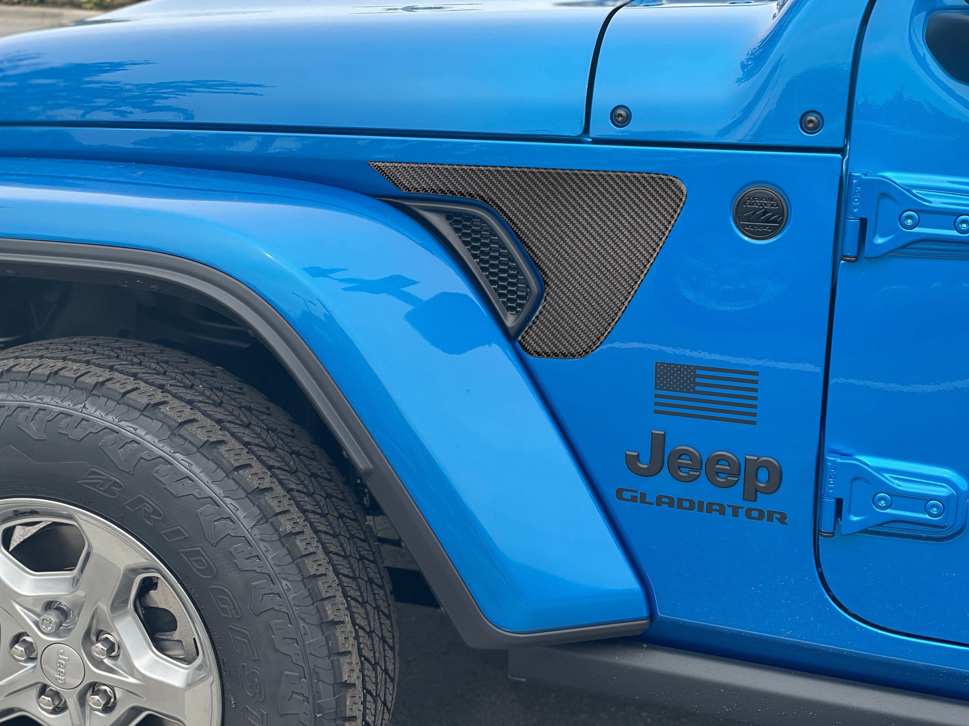 Fender Vent Surround Accent Overlays Fits 2019-2026 Jeep Gladiator