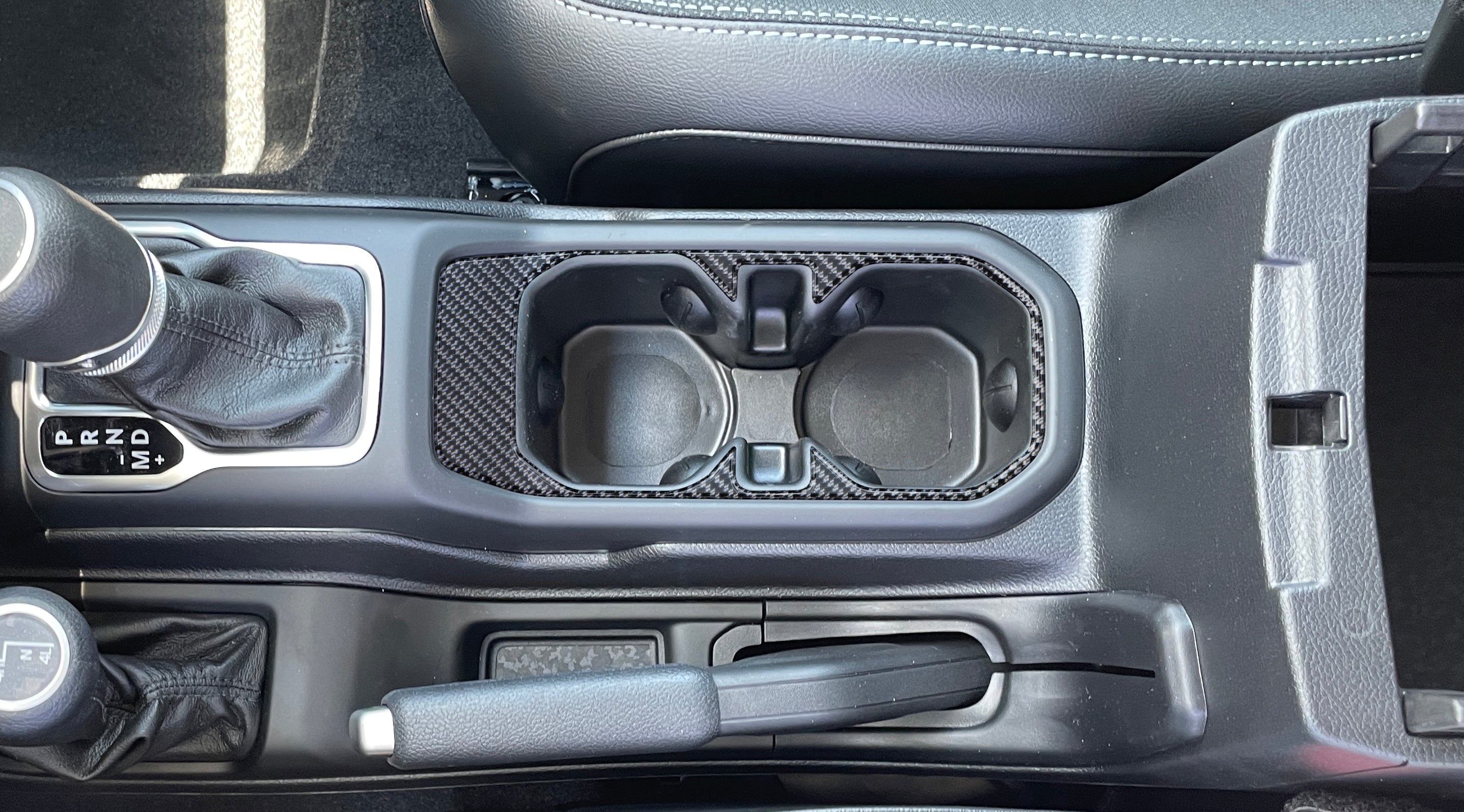 Cup Holder Accent Overlay Fits 2019-2026 Jeep Gladiator