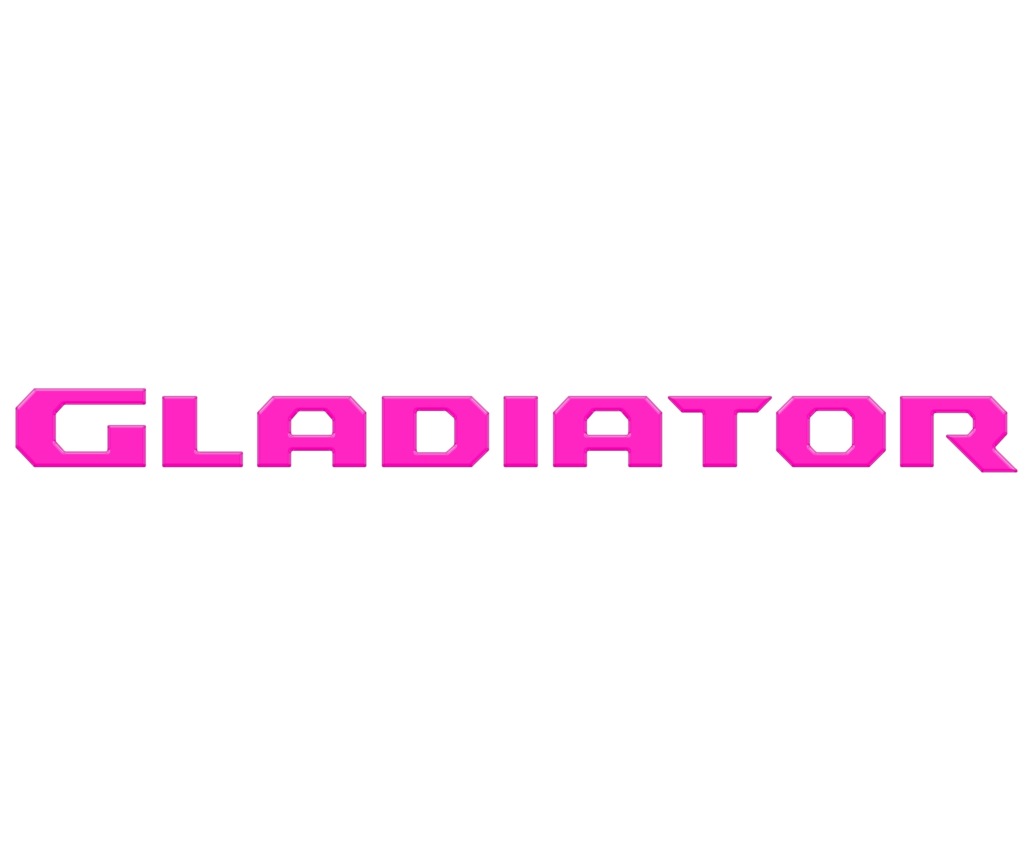 Tailgate Letter Replacement Overlays Fits 2020-2026 Jeep Gladiator