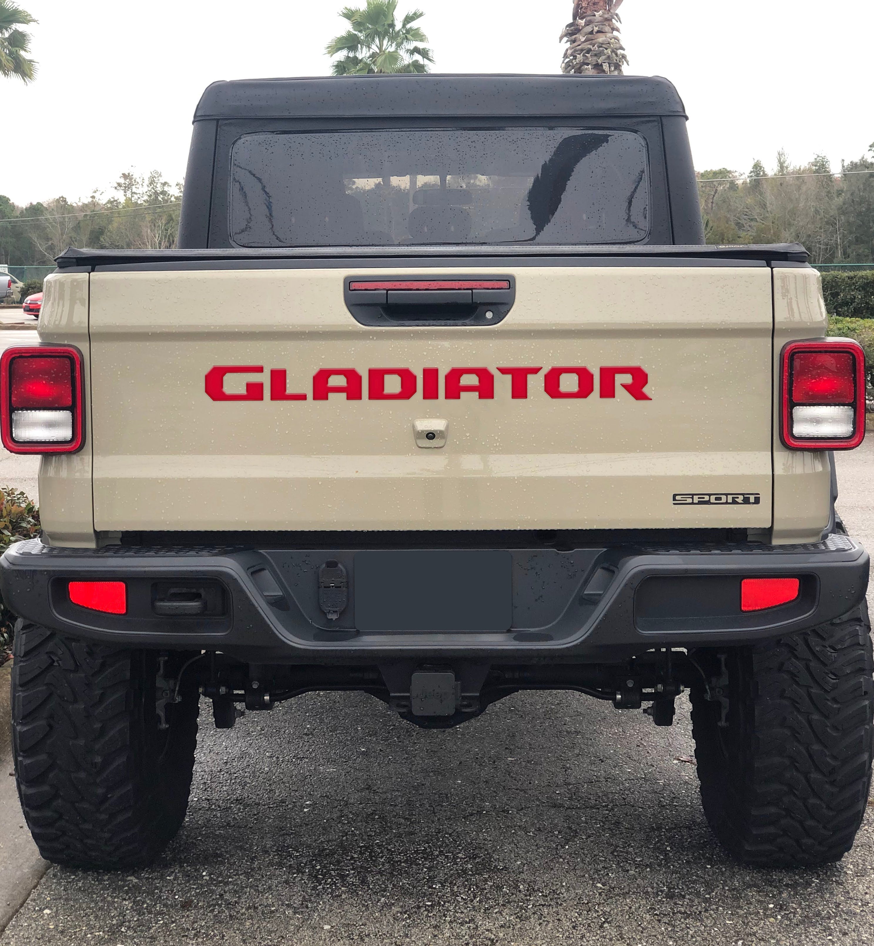 Tailgate Letter Replacement Overlays Fits 2020-2026 Jeep Gladiator