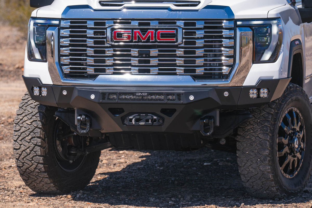 DV8 Offroad Spec Series front bumper for 2024-2026 GMC Sierra 2500HD/3500HD